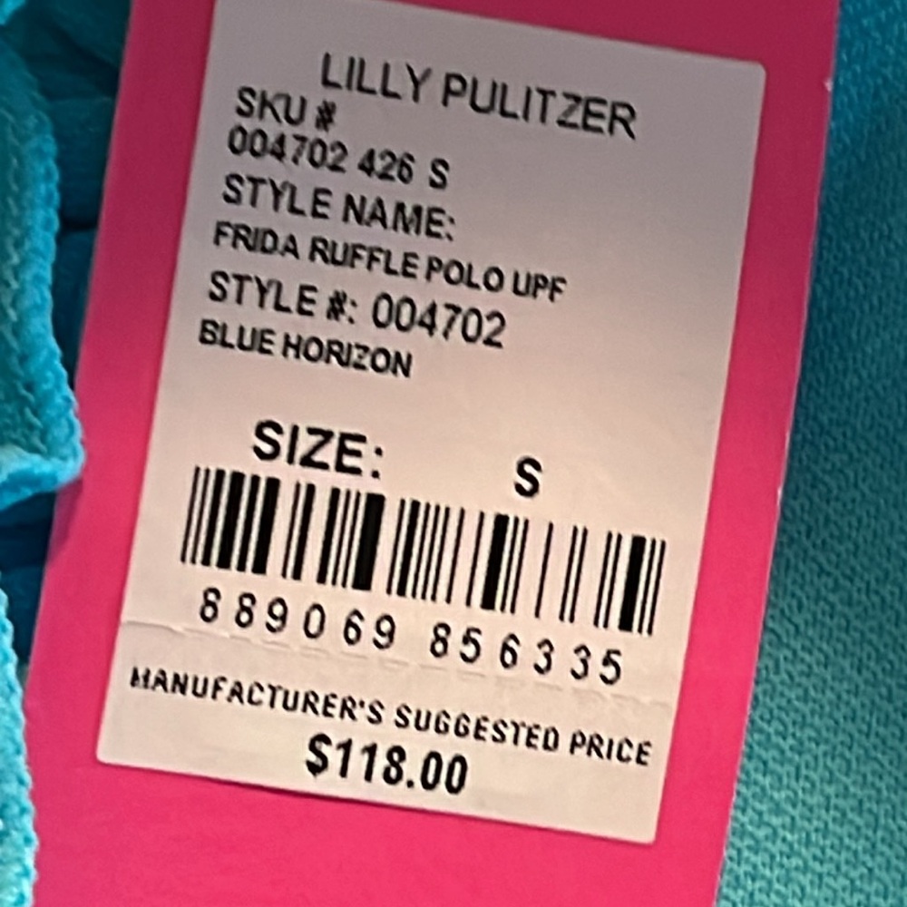 NWT Lilly Pulitzer Luxletic ruffle polo - Picture 6 of 7